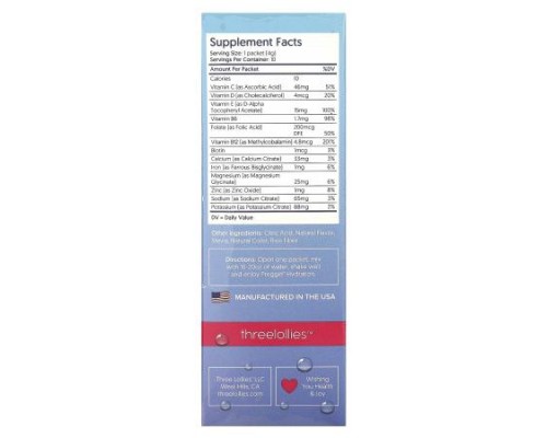 Preggie, Hydration, Mixed Berry , 10 Packets, 0.14 oz (4 g) Each