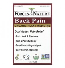 Forces of Nature, Back Pain, Organic Plant Medicine, 0.14 fl oz (4 ml)
