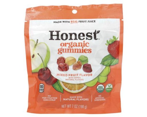 Honest, Organic Gummies, Mixed Fruit, 7 oz (198 g) (Discontinued Item) Honest, Organic Gummies, Mixed Fruit, 7 oz (198 g) (Discontinued Item)