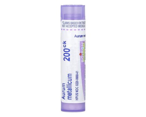 Boiron, Aurum Metallicum 200CK, Stress Relief, Approx 80 Pellets Boiron, Aurum Metallicum 200CK, Stress Relief, Approx 80 Pellets