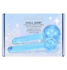 Pacifica, Chill Baby, Cooling Cryo Globe, 2 Glass Globes