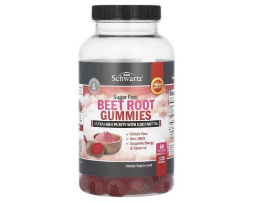 BioSchwartz, Beet Root Gummies, Sugar Free, 120 Gummies (250 mg per Gummy) BioSchwartz, Beet Root Gummies, Sugar Free, 120 Gummies (250 mg per Gummy)
