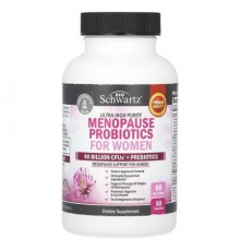 BioSchwartz, Ultra High Purity Menopause Probiotics For Women, 60 Capsules