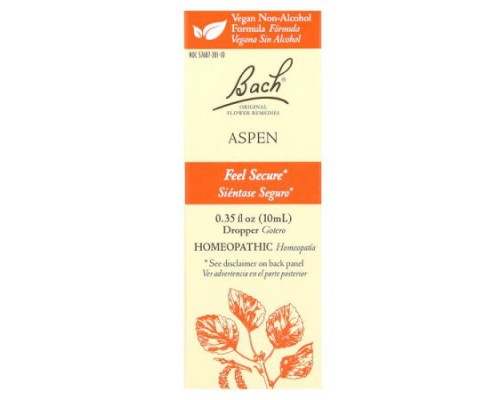 Bach, Original Flower Remedies, Aspen, 0.35 fl oz (10 ml)
