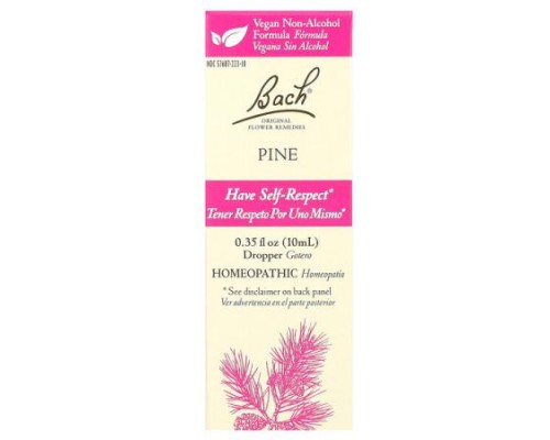 Bach, Original Flower Remedies, Pine, 0.35 fl oz (10 ml)