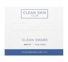 Clean Skin Club, Clean Swabs, Dual-Sided , 500 Count