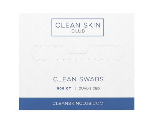 Clean Skin Club, Clean Swabs, Dual-Sided , 500 Count Clean Skin Club, Clean Swabs, Dual-Sided , 500 Count