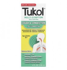 Tukol, Multi-Symptom, Cough & Congestion, Ages 12+, 4 fl oz (118 ml)