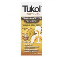 Tukol, Honey, Cough & Congestion, Ages 12+, Natural Honey, 4 fl oz (118 ml)
