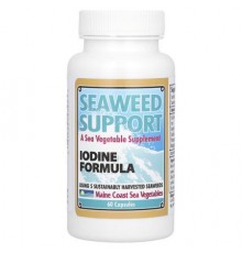 Maine Coast Sea Vegetables, Seaweed Support, Iodine Formula, 60 Capsules