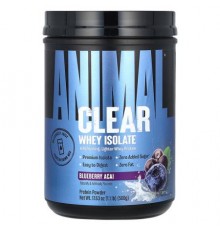 Animal, Clear Whey Isolate, Blueberry Acai, 1.1 lbs (500 g)