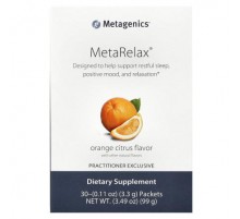 Metagenics, MetaRelax, Orange Citrus, 30 Packets, 0.11 oz (3.3 g) Each