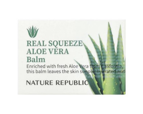 Nature Republic, Real Squeeze Aloe Vera Balm, 0.88 oz (25 g)