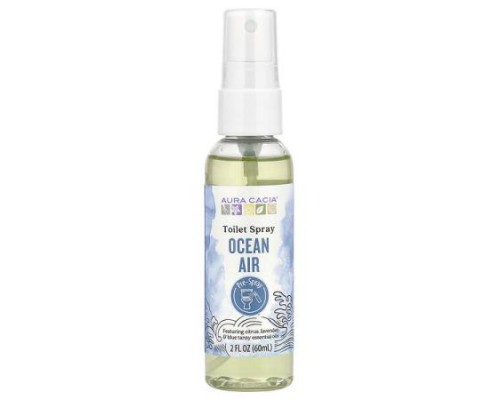 Aura Cacia, Toilet Spray, Ocean Air, 2 fl oz (60 ml) Aura Cacia, Toilet Spray, Ocean Air, 2 fl oz (60 ml)