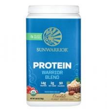 Sunwarrior, Warrior Blend, Protein, Chocolate Peanut Butter, 1.65 lb (750 g)