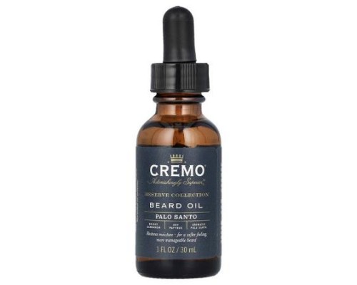 Cremo, Reserve Collection, Revitalizing Beard Oil, Palo Santo, 1 fl oz (30 ml) Cremo, Reserve Collection, Revitalizing Beard Oil, Palo Santo, 1 fl oz (30 ml)