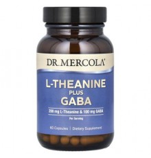 Dr. Mercola, L-Theanine Plus Gaba, 60 Capsules
