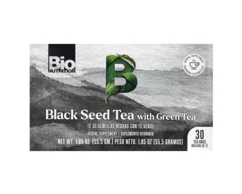 Bio Nutrition, Black Seed Tea with Green Tea, 30 Tea Bags, 1.85 oz (55.5 g) Bio Nutrition, Black Seed Tea with Green Tea, 30 Tea Bags, 1.85 oz (55.5 g)