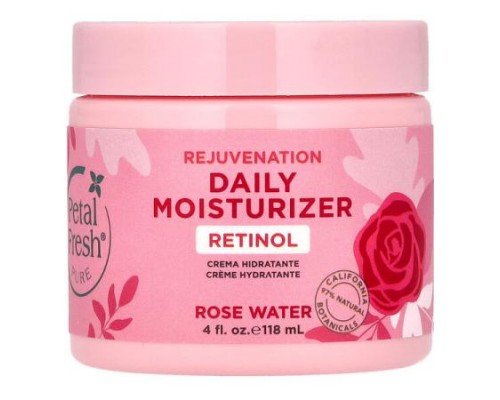 Petal Fresh, Pure, Rejuvenation Daily Moisturizer, Rose Water, 4 fl oz (118 ml) Petal Fresh, Pure, Rejuvenation Daily Moisturizer, Rose Water, 4 fl oz (118 ml)