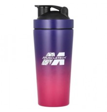 MuscleTech, Shaker Bottle, Stainless Steel, Purple/Pink, 25 oz (739 ml)