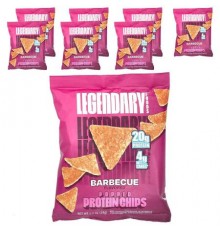 Legendary Foods, Popped Protein Chips, Barbecue, 7 Bags, 1.2 oz (34 g) Each