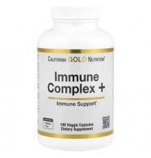 California Gold Nutrition, Immune Complex + 7, with A, C, D, B6, Zinc, Selenium & Beta Glucan, 180 Veggie Capsules