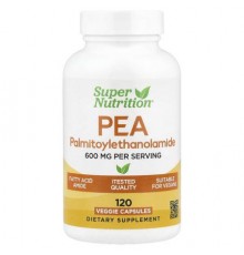 Super Nutrition, PEA (Palmitoylethanolamide), 120 Veggie Capsules (300 mg per Capsule)