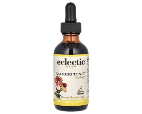 Eclectic Herb, Herb, Kids Herbal Glycerite, Calming Tonic, 2 fl oz (60 ml) Eclectic Herb, Herb, Kids Herbal Glycerite, Calming Tonic, 2 fl oz (60 ml)