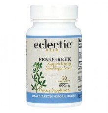 Eclectic Herb, Herb, Fenugreek, 600 mg, 50 Veg Caps