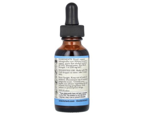 Eclectic Herb, Ashwagandha Extract, 1 fl oz (30 ml) Eclectic Herb, Ashwagandha Extract, 1 fl oz (30 ml)