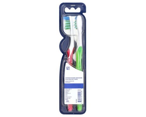 Oral-B, Bacteria Blast Toothbrush, Medium, 2 Toothbrushes