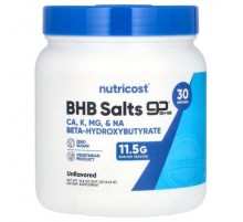 Nutricost, BHB Salts, goBHB®, Unflavored, 0.97 lb (442 g)