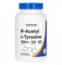 Nutricost, N-Acetyl L-Tyrosine, 350 mg, 120 Capsules