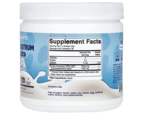 Vitamatic, Colostrum, Unflavored, 4.23 oz (120 g)