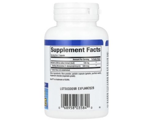 Natural Factors, WellBetX, Mulberry Extract, 100 mg, 90 Capsules Natural Factors, WellBetX, Mulberry Extract, 100 mg, 90 Capsules