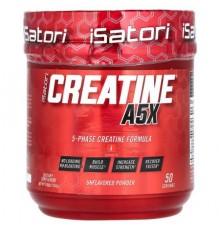 Isatori, Creatine A5X Powder, Unflavored, 7.05 oz (200 g)
