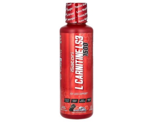 Isatori, L-Carnitine LS3 1500, Mixed Berry, 16 fl oz (480 ml)