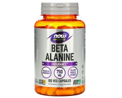NOW Foods, Sports, Beta-Alanine, Endurance, 750 mg, 120 Veg Capsules NOW Foods, Sports, Beta-Alanine, Endurance, 750 mg, 120 Veg Capsules