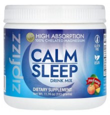 Zipfizz, Calm Sleep Drink Mix, Peach Mango, 11.74 oz (333 g)