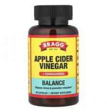 Bragg, Apple Cider Vinegar + Ashwagandha, 90 Capsules