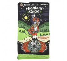 Bones Coffee Company, Highland Grog, Butterscotch & Caramel, Whole Bean, Medium Roast, 12 oz (340 g)