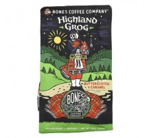 Bones Coffee Company, Highland Grog, Butterscotch & Caramel, Ground, Medium Roast, 12 oz (340 g)