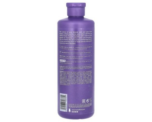 Lee Stafford, Bleach Blondes, Purple Toning Shampoo, For Bleached, Highlighted & Naturally Light Blonde Hair, 16.9 fl oz (500 ml) Lee Stafford, Bleach Blondes, Purple Toning Shampoo, For Bleached, Highlighted & Naturally Light Blonde Hair, 16.9 fl oz (500 ml)