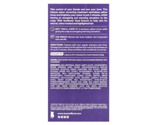 Lee Stafford, Bleach Blondes, Purple Toning Hot Shots, 4 Sachets, 0.5 fl oz (15 ml) Lee Stafford, Bleach Blondes, Purple Toning Hot Shots, 4 Sachets, 0.5 fl oz (15 ml)