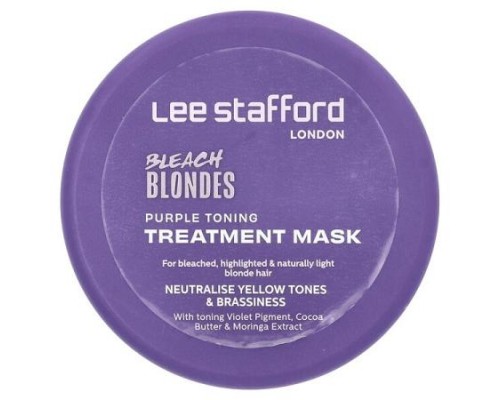 Lee Stafford, Bleach Blondes, Purple Toning Treatment Mask, 6.7 fl oz (200 ml) Lee Stafford, Bleach Blondes, Purple Toning Treatment Mask, 6.7 fl oz (200 ml)