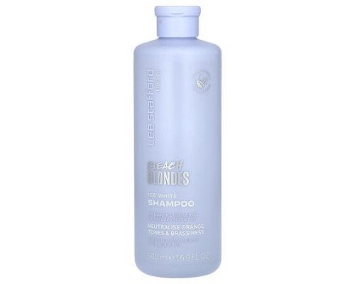 Lee Stafford, Bleach Blondes, Ice White Shampoo, For Bleached, Highlighted & Naturally Dark Blonde Hair, 16.9 fl oz (500 ml) Lee Stafford, Bleach Blondes, Ice White Shampoo, For Bleached, Highlighted & Naturally Dark Blonde Hair, 16.9 fl oz (500 ml)