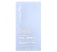 Lee Stafford, Bleach Blondes, Ice White Cool Shots, 4 Sachets, 0.5 fl oz (15 ml)
