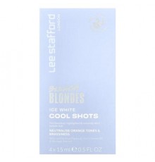 Lee Stafford, Bleach Blondes, Ice White Cool Shots, 4 Sachets, 0.5 fl oz (15 ml)
