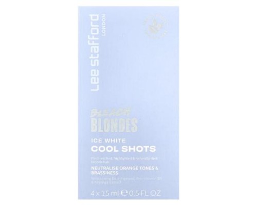 Lee Stafford, Bleach Blondes, Ice White Cool Shots, 4 Sachets, 0.5 fl oz (15 ml) Lee Stafford, Bleach Blondes, Ice White Cool Shots, 4 Sachets, 0.5 fl oz (15 ml)