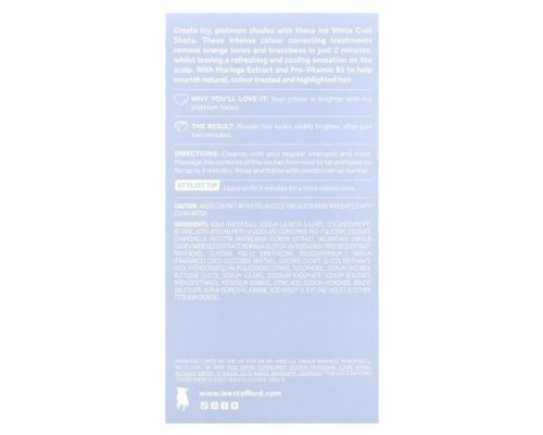 Lee Stafford, Bleach Blondes, Ice White Cool Shots, 4 Sachets, 0.5 fl oz (15 ml) Lee Stafford, Bleach Blondes, Ice White Cool Shots, 4 Sachets, 0.5 fl oz (15 ml)